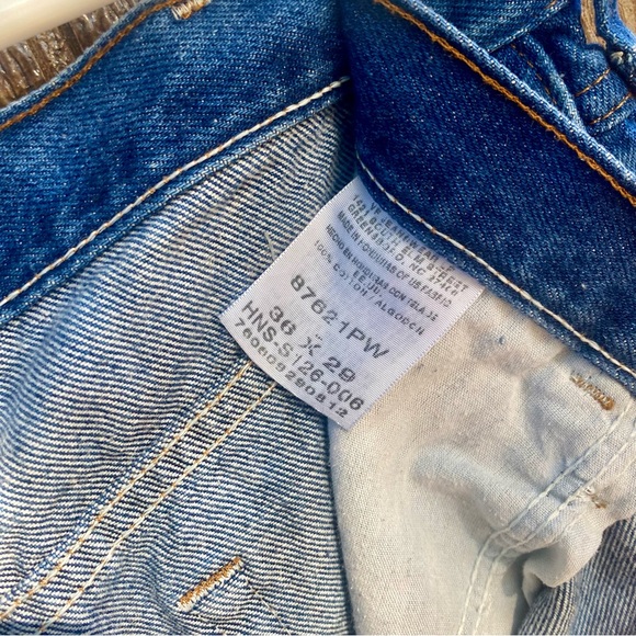 Vintage Rustler High Rise Custom Distressed Denim Cut-off Shorts Size 8 or 10 - Picture 5 of 16